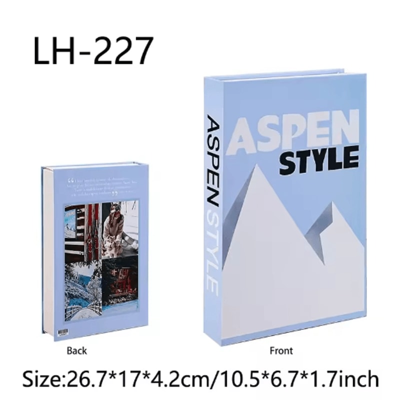 Luxury Decorative Fake Books Aesthetic Coffee Table Shelf Styling Props 22