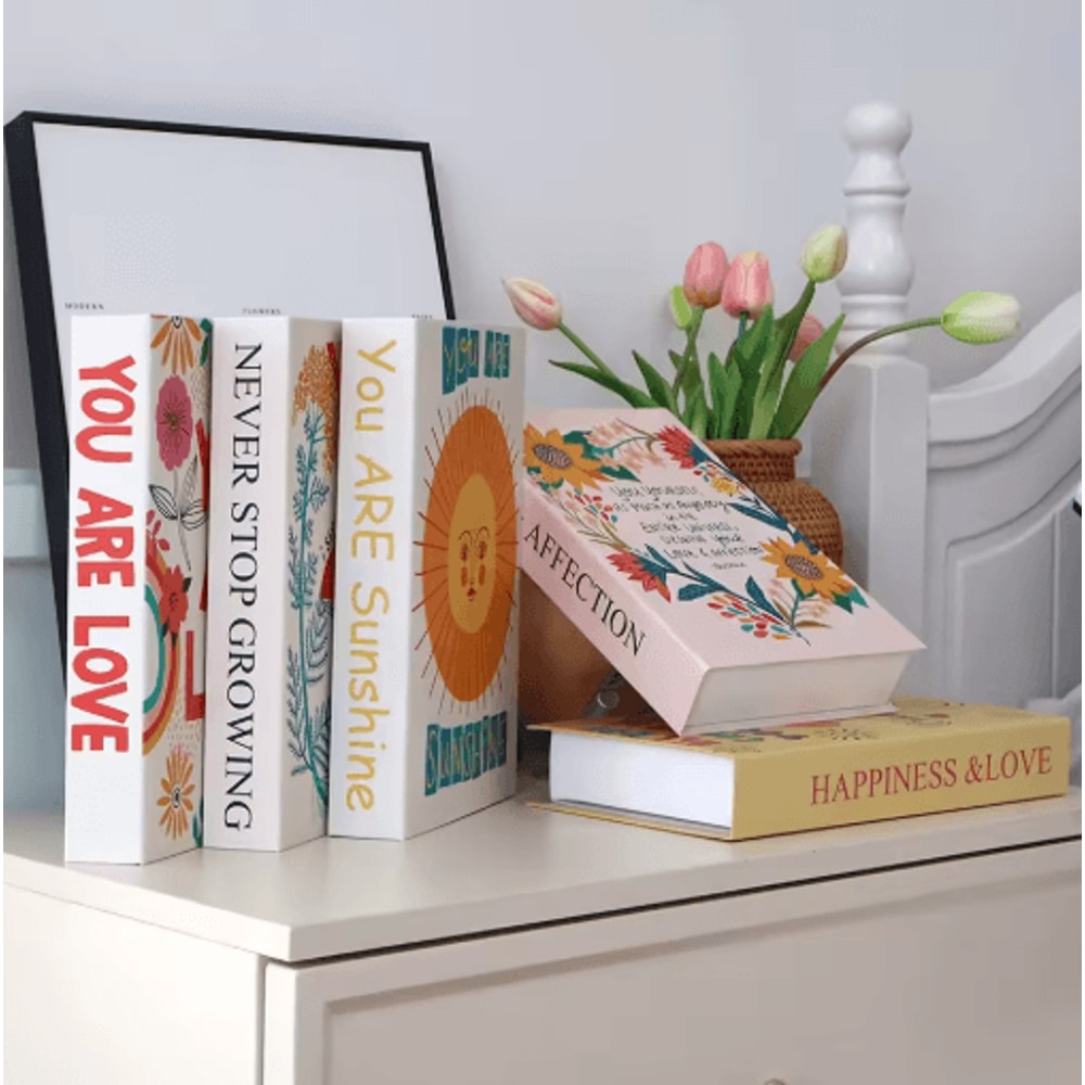 Luxury Decorative Fake Books Aesthetic Coffee Table Shelf Styling Props 29