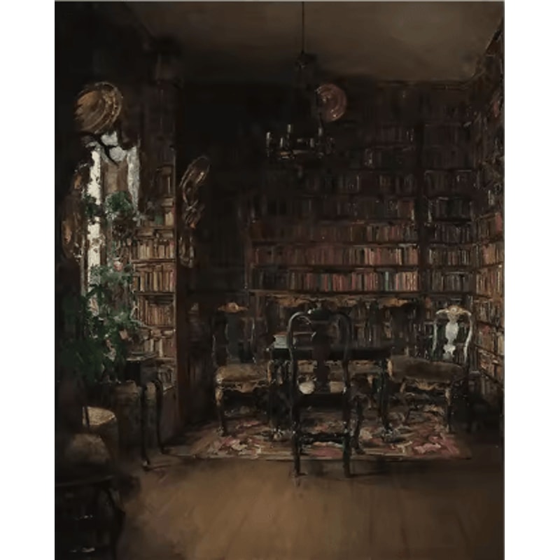 Vintage Owl Wall Art Moody Cottagecore Dark Academia Nature Canvas Print 10