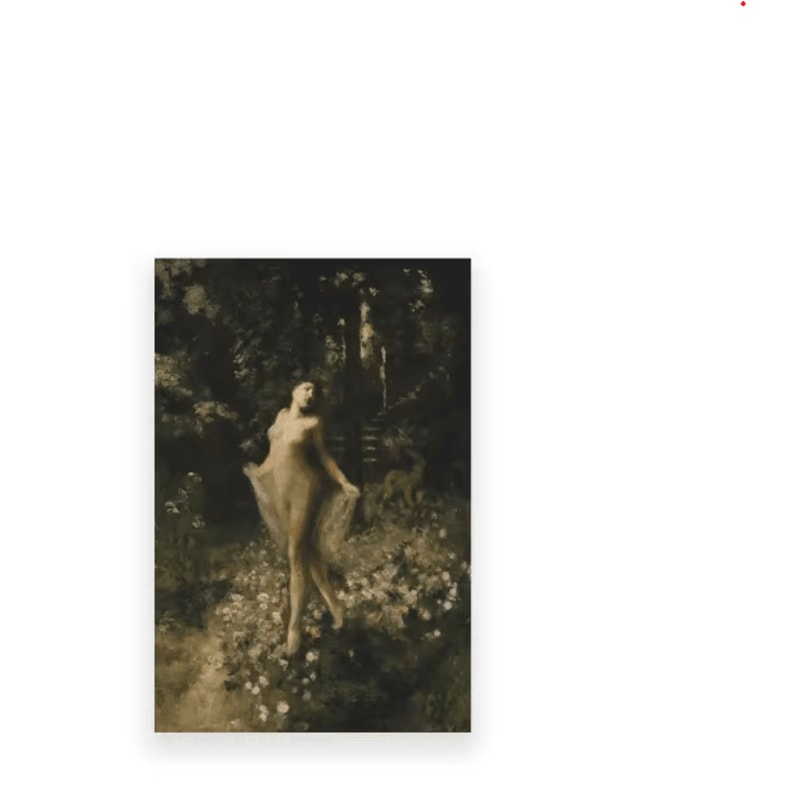 Vintage Owl Wall Art Moody Cottagecore Dark Academia Nature Canvas Print 2