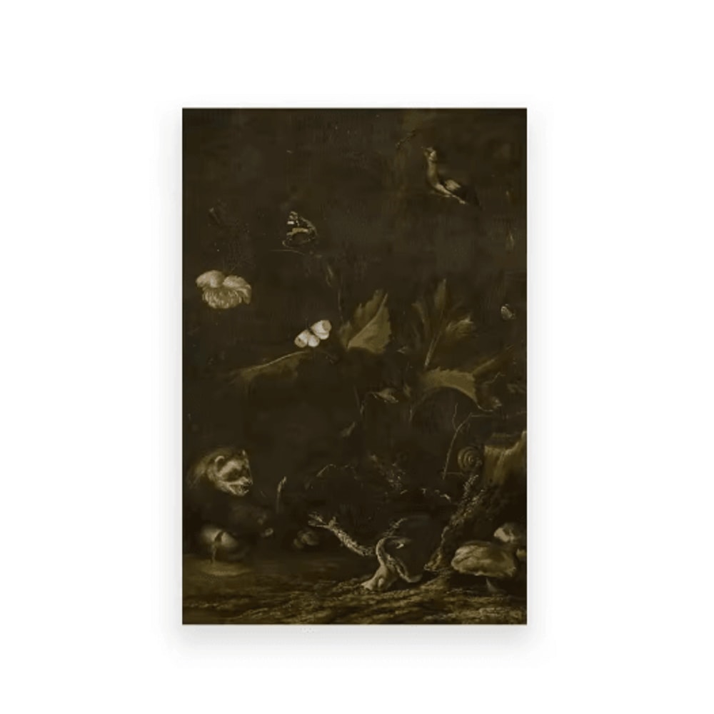 Vintage Owl Wall Art Moody Cottagecore Dark Academia Nature Canvas Print 4