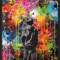 Banksy Style Graffiti Canvas Print Modern Urban Street Art Wall Poster Frameless 4