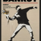 Banksy Style Graffiti Canvas Print Modern Urban Street Art Wall Poster Frameless 16