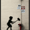 Banksy Style Graffiti Canvas Print Modern Urban Street Art Wall Poster Frameless 9