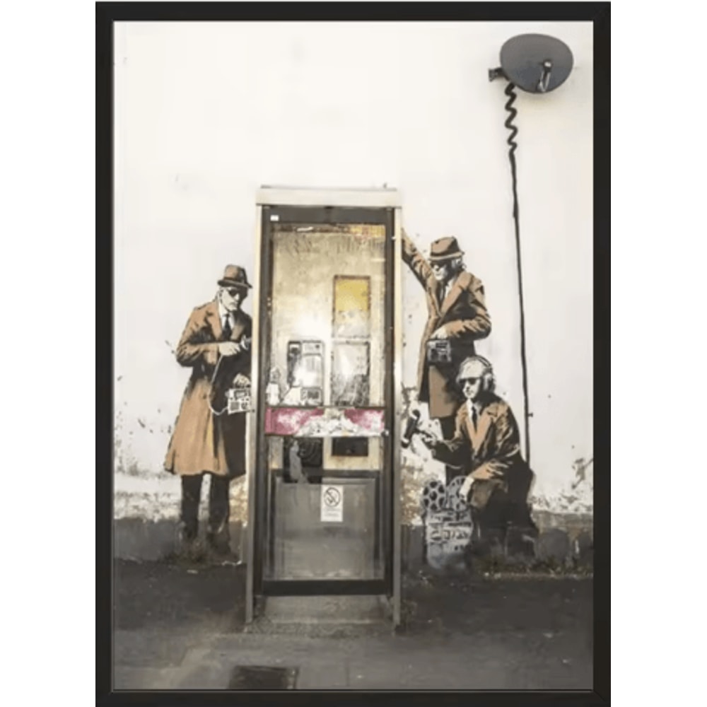 Banksy Style Graffiti Canvas Print Modern Urban Street Art Wall Poster Frameless 21