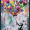 Banksy Style Graffiti Canvas Print Modern Urban Street Art Wall Poster Frameless 22