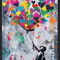 Banksy Style Graffiti Canvas Print Modern Urban Street Art Wall Poster Frameless 25