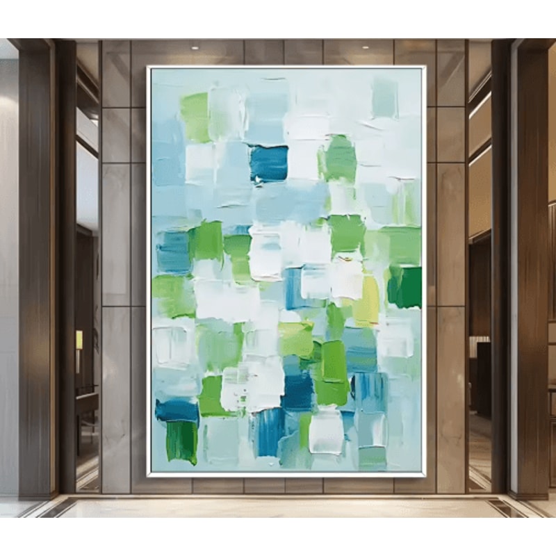 Large Abstract Texture Wall Art Handmade Gold Minimalist Canvas Painting 2