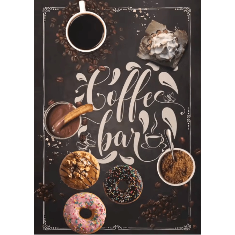 Nordic Coffee Wall Art Bakery Canvas Print For Cafe Kitchen Decor 1