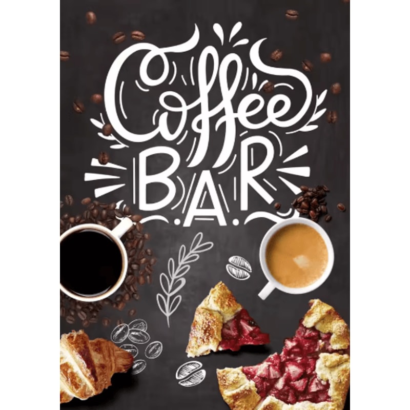 Nordic Coffee Wall Art Bakery Canvas Print For Cafe Kitchen Decor 10