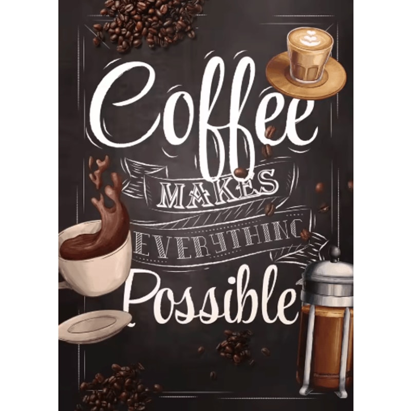 Nordic Coffee Wall Art Bakery Canvas Print For Cafe Kitchen Decor 6