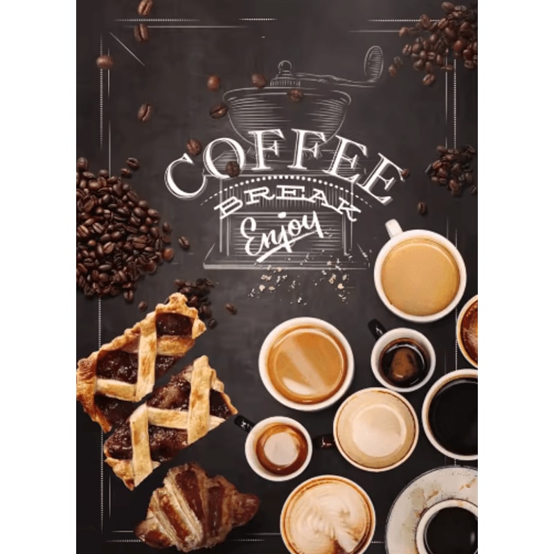 Nordic Coffee Wall Art Bakery Canvas Print For Cafe Kitchen Decor 7