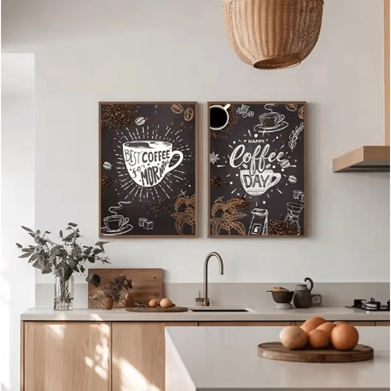 Nordic Coffee Wall Art Bakery Canvas Print For Cafe Kitchen Decor 13