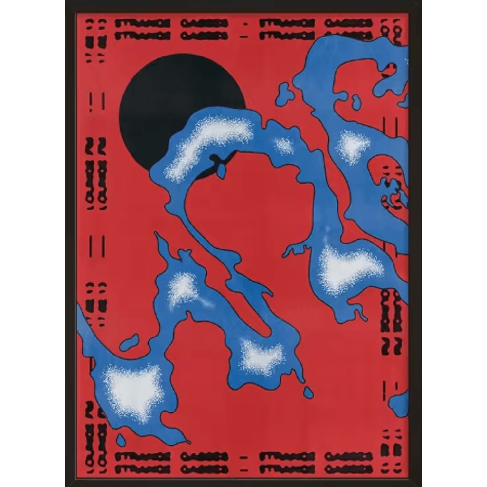 MidCentury Geometric Snake Wall Art Japanese Bauhaus Canvas Poster Print 10