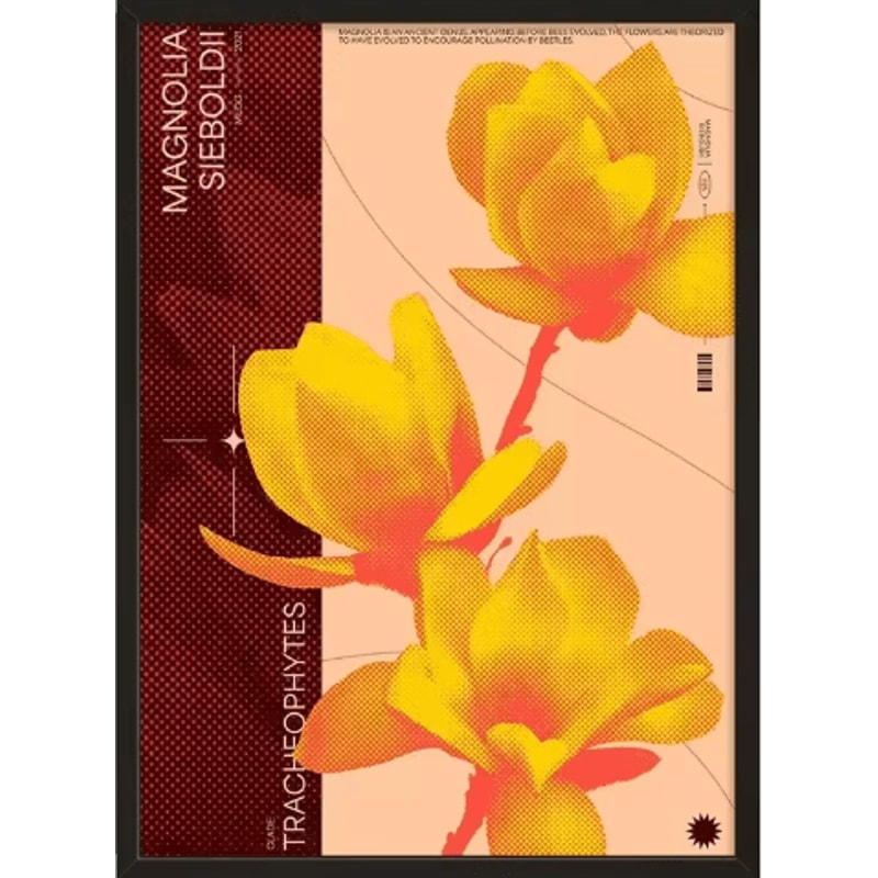 MidCentury Geometric Snake Wall Art Japanese Bauhaus Canvas Poster Print 14