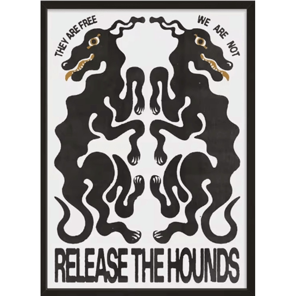 MidCentury Geometric Snake Wall Art Japanese Bauhaus Canvas Poster Print 16