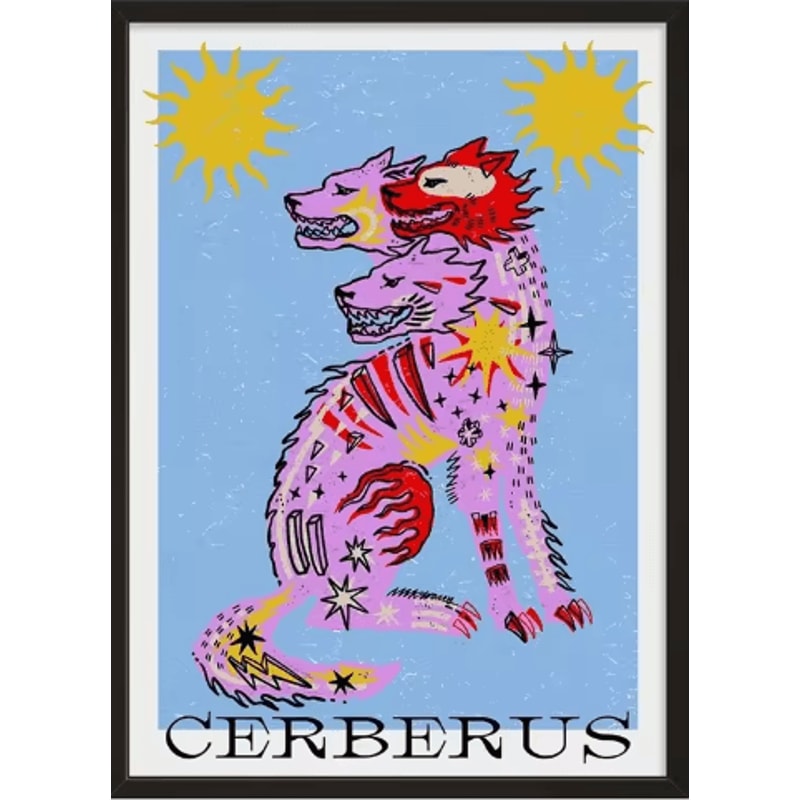 MidCentury Geometric Snake Wall Art Japanese Bauhaus Canvas Poster Print 9