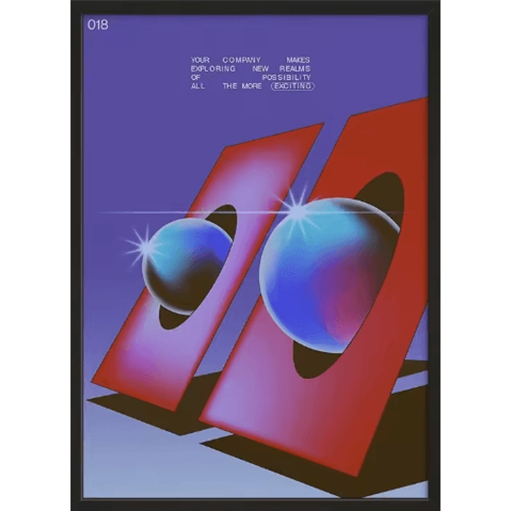 MidCentury Geometric Snake Wall Art Japanese Bauhaus Canvas Poster Print 21