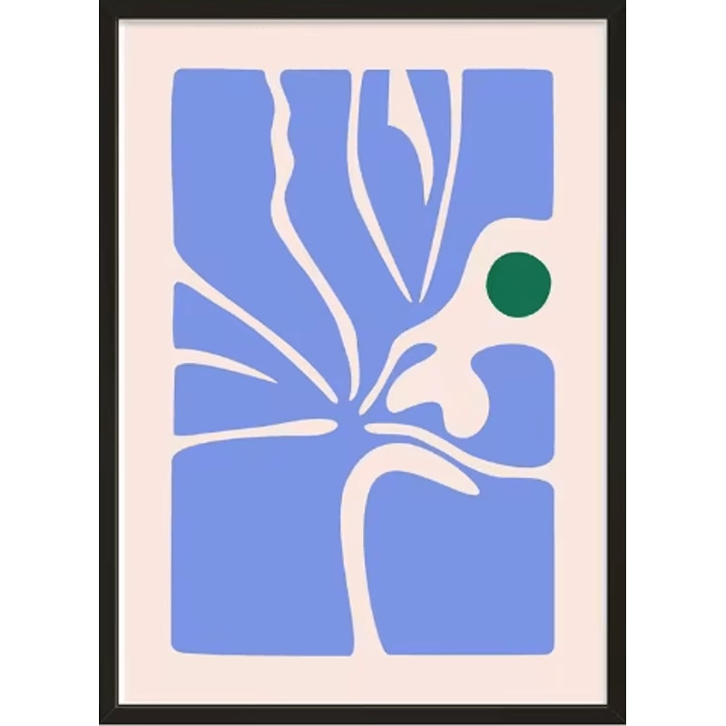 MidCentury Geometric Snake Wall Art Japanese Bauhaus Canvas Poster Print 22