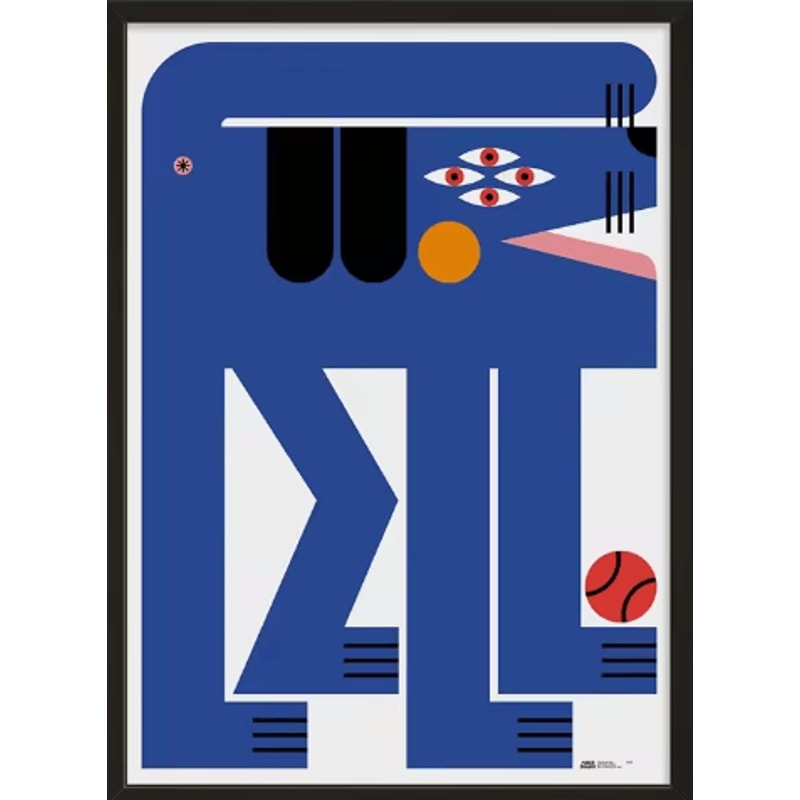 MidCentury Geometric Snake Wall Art Japanese Bauhaus Canvas Poster Print 23