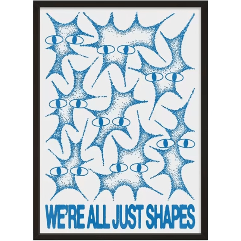 MidCentury Geometric Snake Wall Art Japanese Bauhaus Canvas Poster Print 25