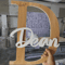 Personalized Custom Wooden Name Sign Script Nursery Wall Letters For Kids Room 3
