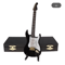 Mini Wooden Guitar Decor Musical Instrument Model With Display Stand 2