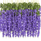 Elegant Artificial Violet Flowers Vine Hanging Fake Floral Decor For Home Weddings 1