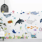Large Ocean Wall Stickers Undersea Animal Nursery Kids Room Wall Decals 4