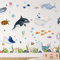 Large Ocean Wall Stickers Undersea Animal Nursery Kids Room Wall Decals 0
