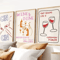 3PCS Cocktail Wall Art Set Retro Italian Happy Hour Kitchen Bar Posters 4
