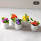 5PCS Mini Flower Pots Decor Cute Artificial Plants For Dollhouse Desk Styling 6