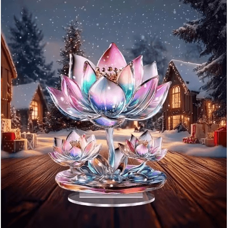 Acrylic Crystal Dragon Figurine Sleek Fantasy Desk Decor Gift Collectible 1