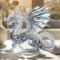 Acrylic Crystal Dragon Figurine Sleek Fantasy Desk Decor Gift Collectible 3