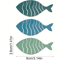 20pcs Wooden Fish Wall Decor Set Coastal Beach Hanging Nautical Art 1