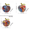 Colorful Abstract Apple Statue Resin Floral Art Desk Home Decor 4