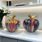 Colorful Abstract Apple Statue Resin Floral Art Desk Home Decor 6