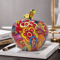 Colorful Abstract Apple Statue Resin Floral Art Desk Home Decor 8