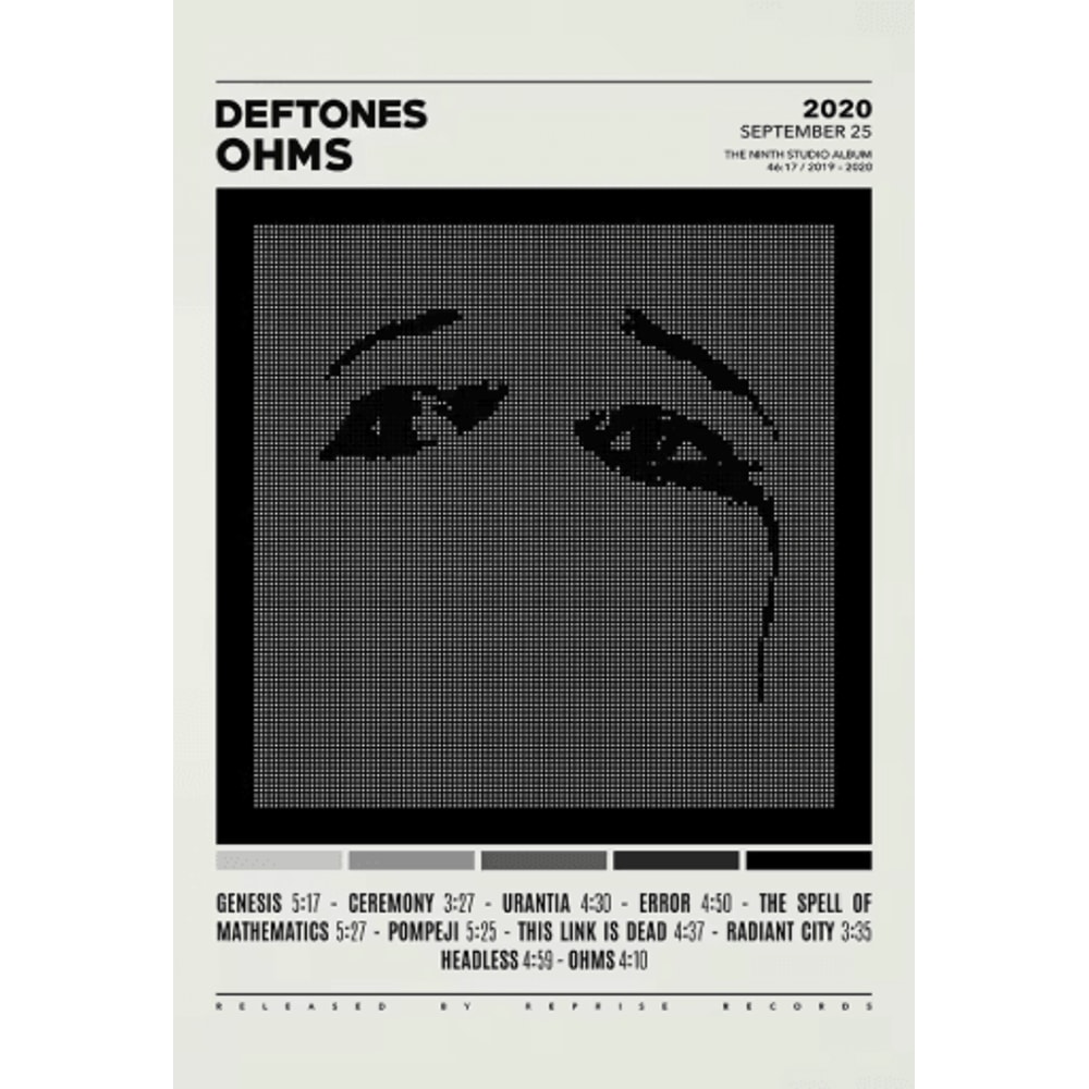 Deftones Album Cover Canvas Poster Rock Band Wall Art Decor 1