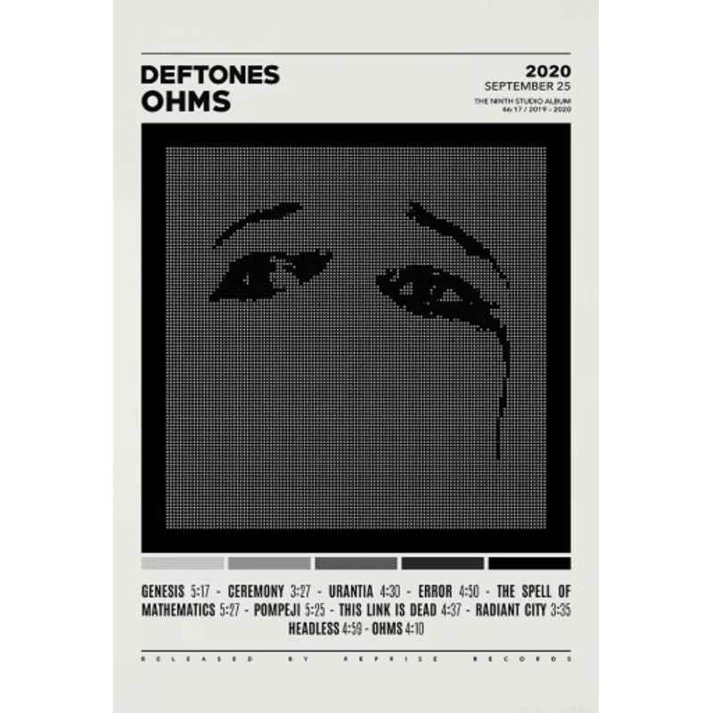 Deftones Album Cover Canvas Poster Rock Band Wall Art Decor 1
