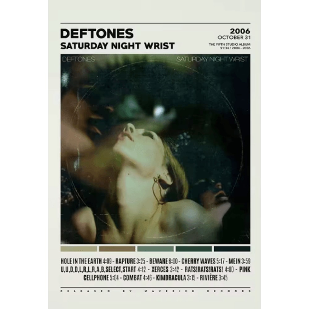 Deftones Album Cover Canvas Poster Rock Band Wall Art Decor 2