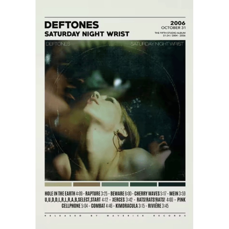Deftones Album Cover Canvas Poster Rock Band Wall Art Decor 2