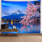 3D Window Scenery Tapestry Nature Wall Mural Background Decor 9