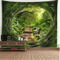 3D Window Scenery Tapestry Nature Wall Mural Background Decor 10