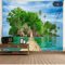 3D Window Scenery Tapestry Nature Wall Mural Background Decor 11