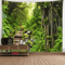 3D Window Scenery Tapestry Nature Wall Mural Background Decor 4