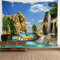 3D Window Scenery Tapestry Nature Wall Mural Background Decor 5