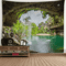 3D Window Scenery Tapestry Nature Wall Mural Background Decor 8