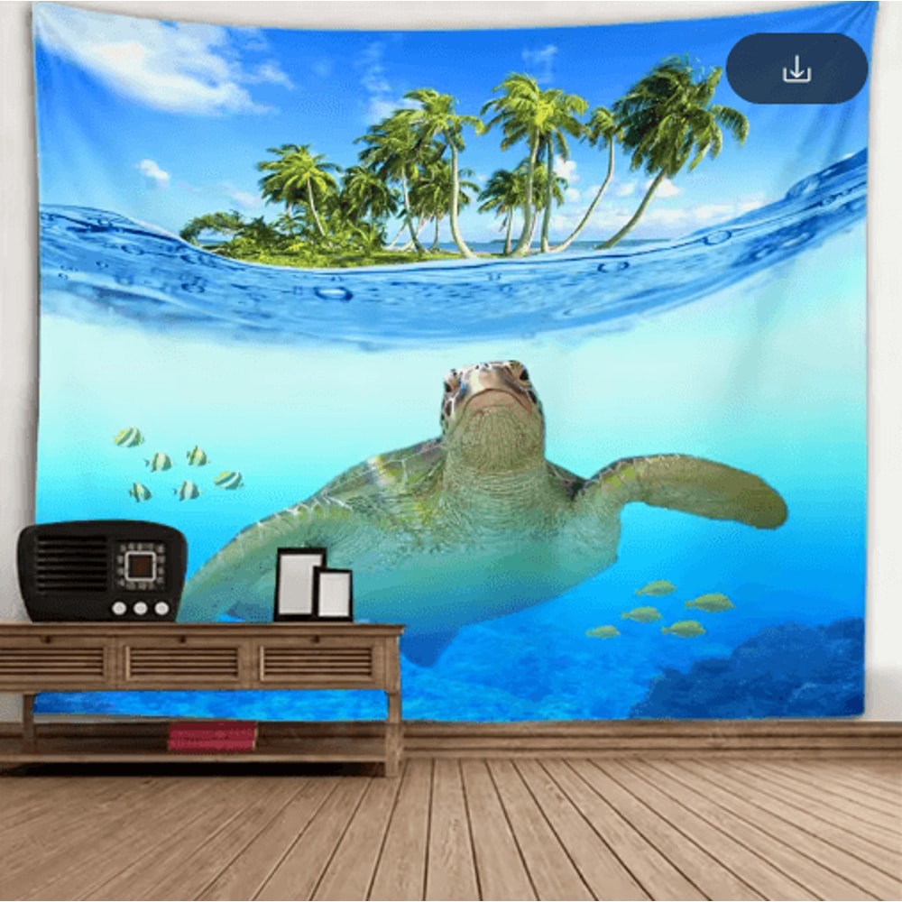 3D Window Scenery Tapestry Nature Wall Mural Background Decor 14
