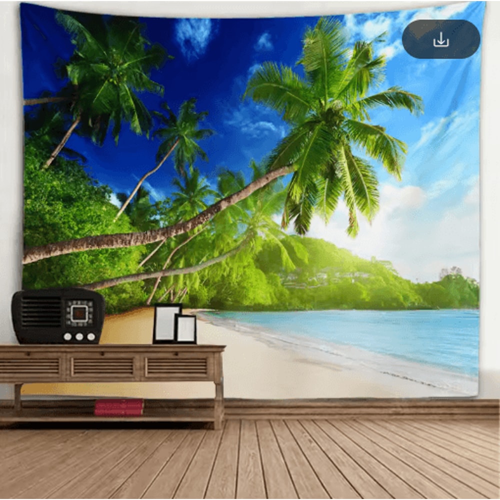 3D Window Scenery Tapestry Nature Wall Mural Background Decor 15